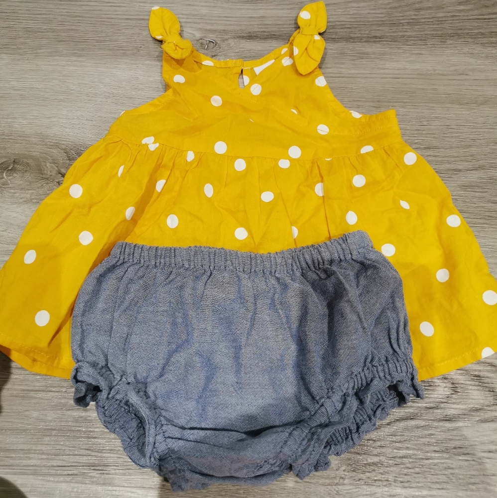 New Polka dot bow dress  set with shorts